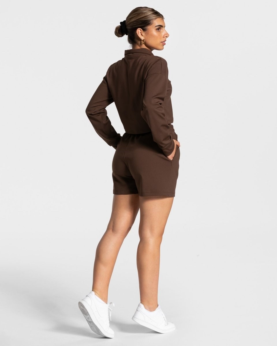 TEVEO Charming Oversized Shorts Braun | 824356GZI