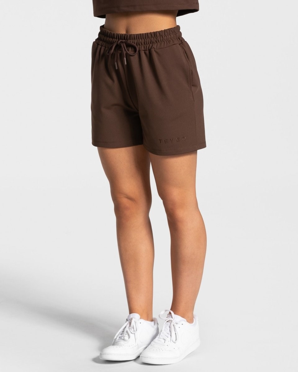 TEVEO Charming Oversized Shorts Braun | 824356GZI