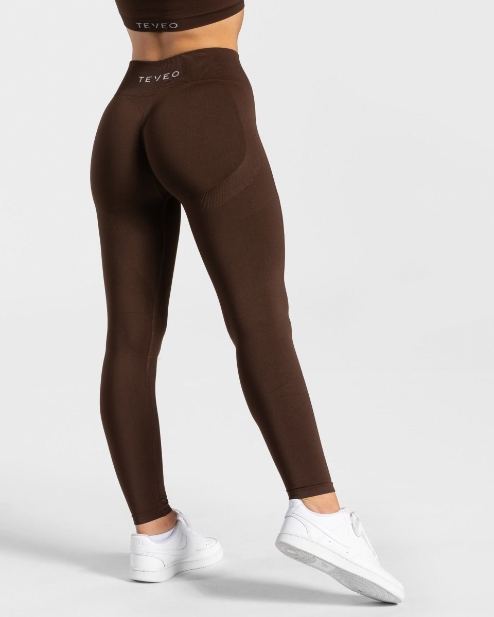TEVEO Charming Scrunch Leggings Braun | 358612APC