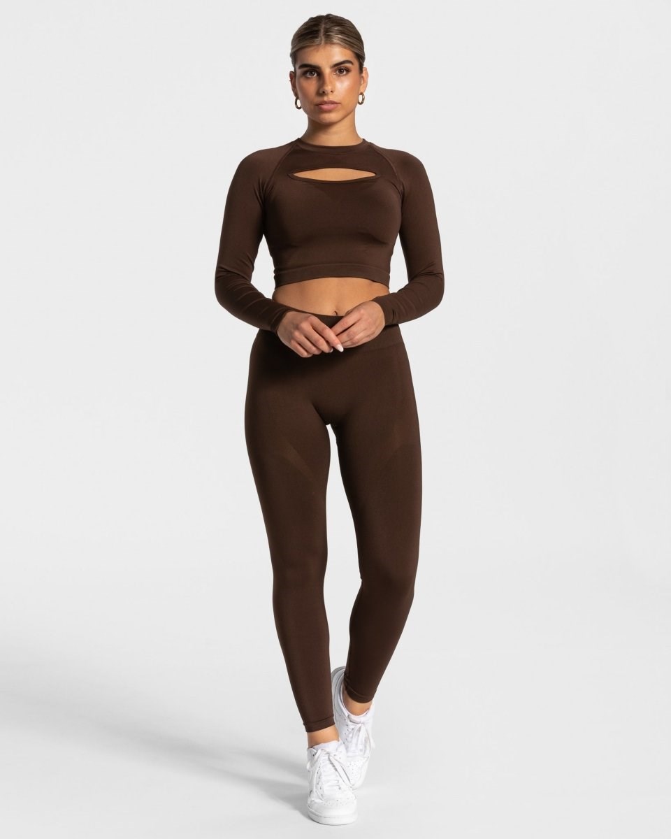 TEVEO Charming Scrunch Leggings Braun | 358612APC