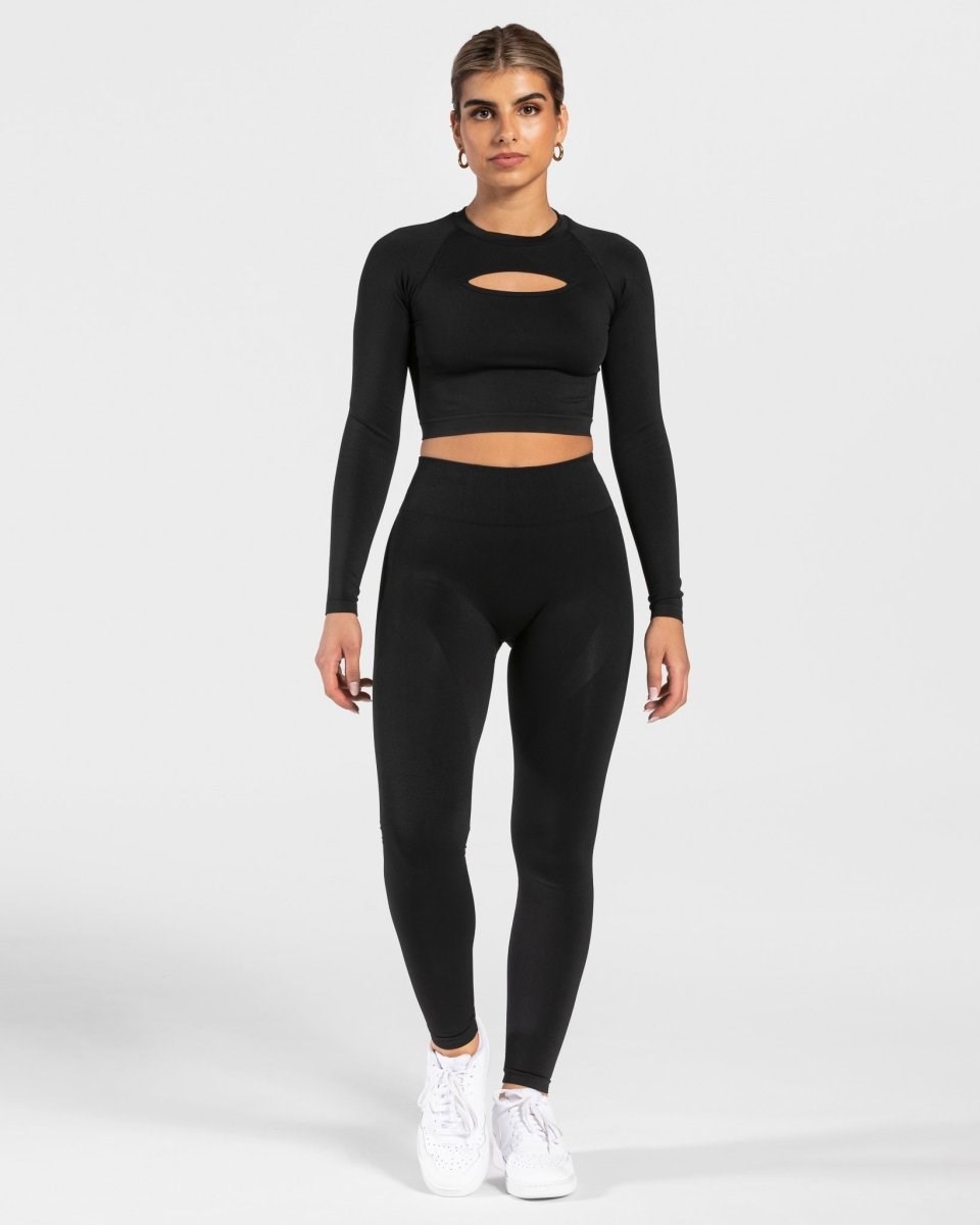 TEVEO Charming Scrunch Leggings Schwarz | 824760OME