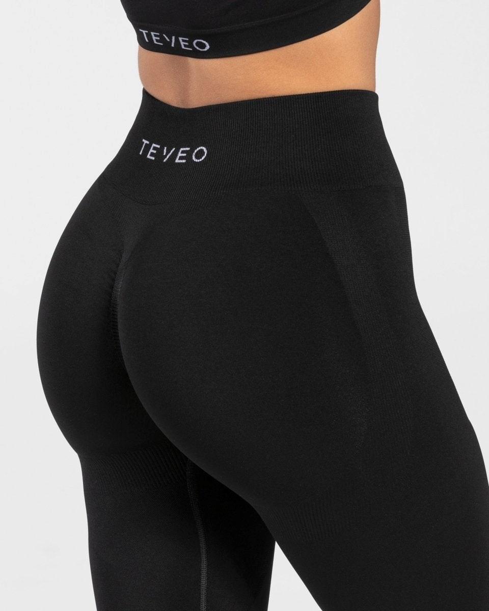 TEVEO Charming Scrunch Leggings Schwarz | 824760OME
