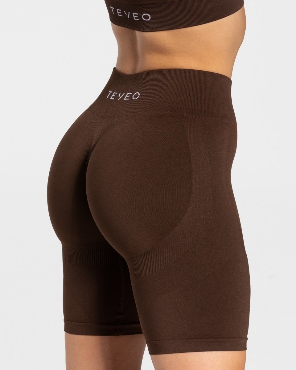TEVEO Charming Scrunch Shorts Braun | 849076VLA