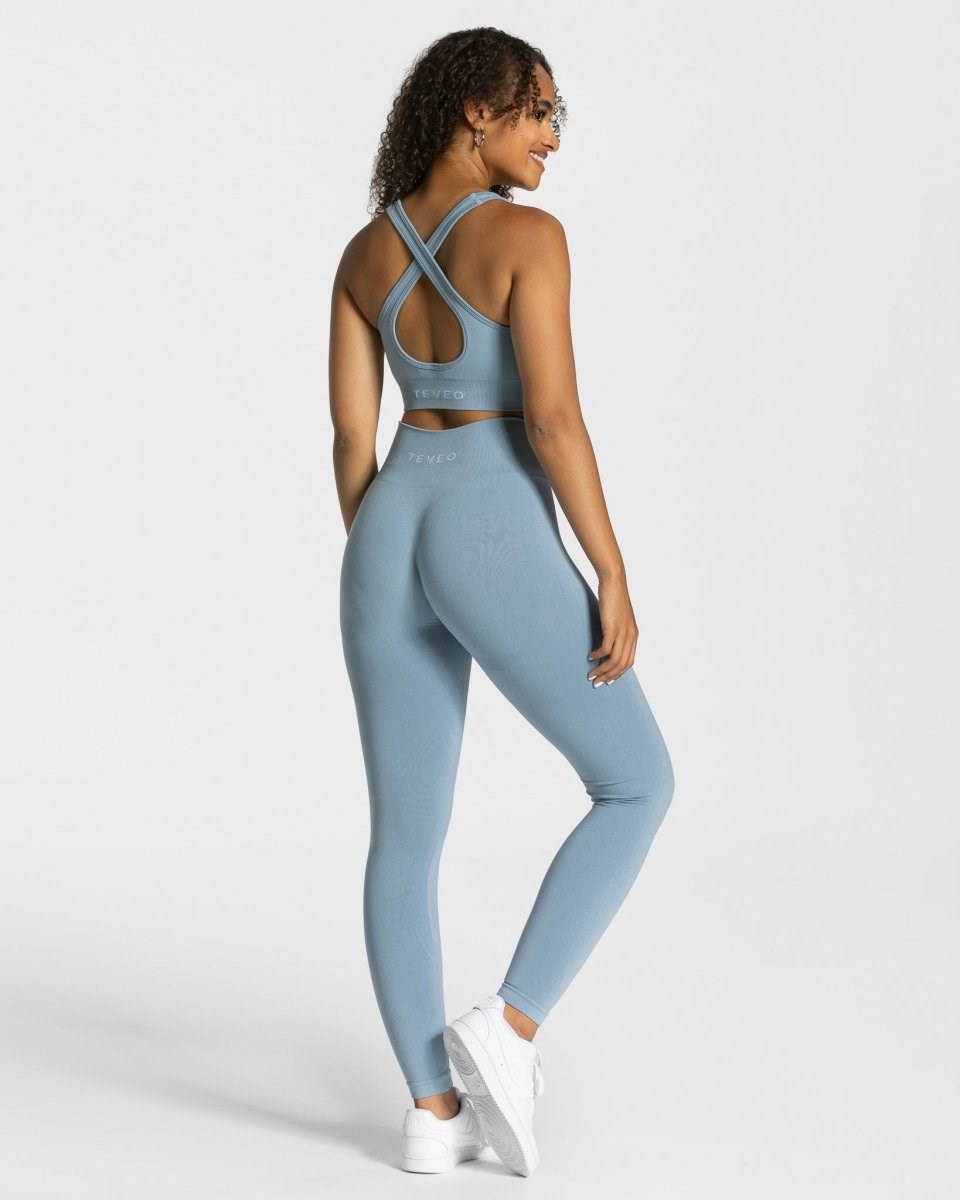 TEVEO Classy Leggings Blau | 796385PYW