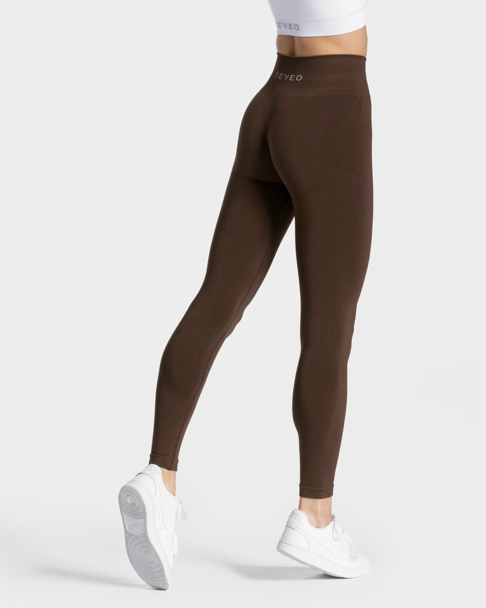 TEVEO Classy Leggings Dunkelbraun | 569340KSH