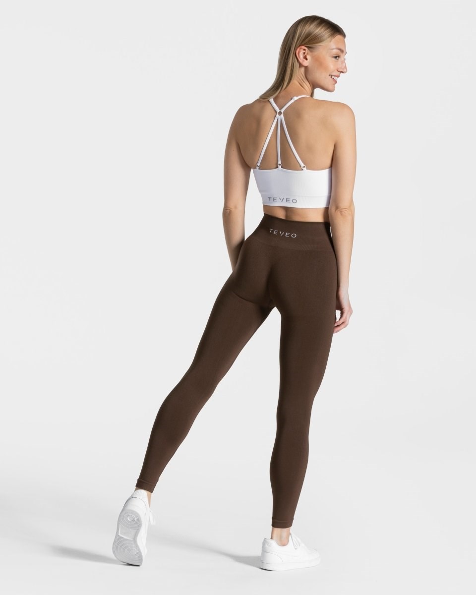 TEVEO Classy Leggings Dunkelbraun | 569340KSH