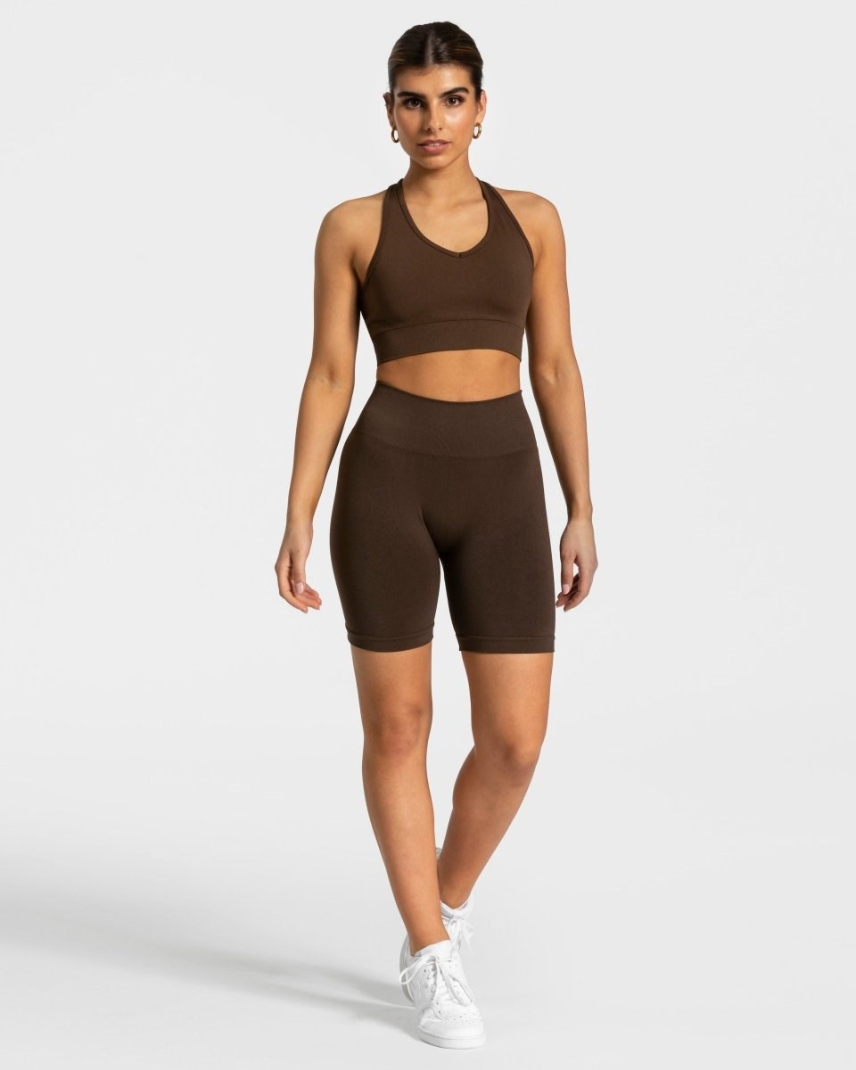 TEVEO Classy Shorts Dunkelbraun | 721850QFR