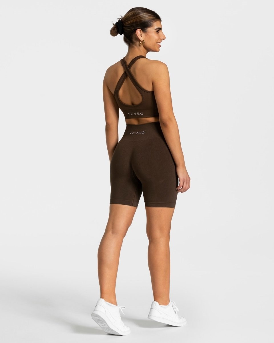 TEVEO Classy Shorts Dunkelbraun | 721850QFR