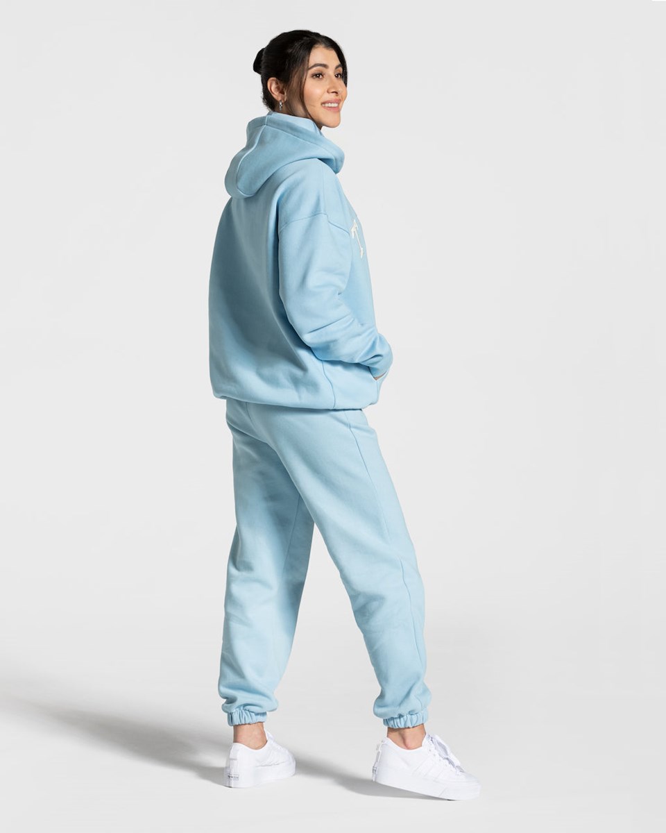 TEVEO College Oversized Hoodie Blau | 613504VCS