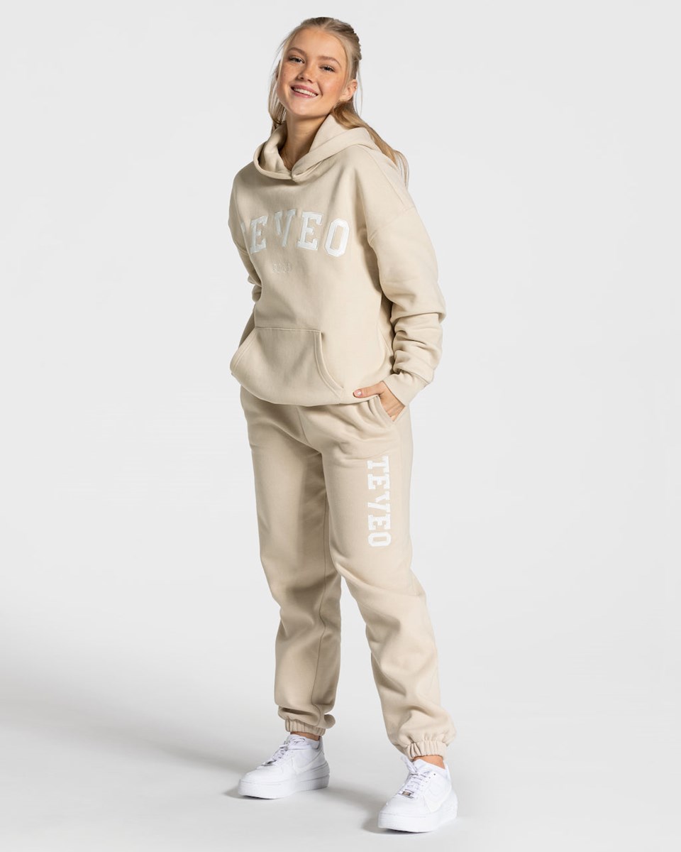 TEVEO College Oversized Jogger Beige | 073549MHZ