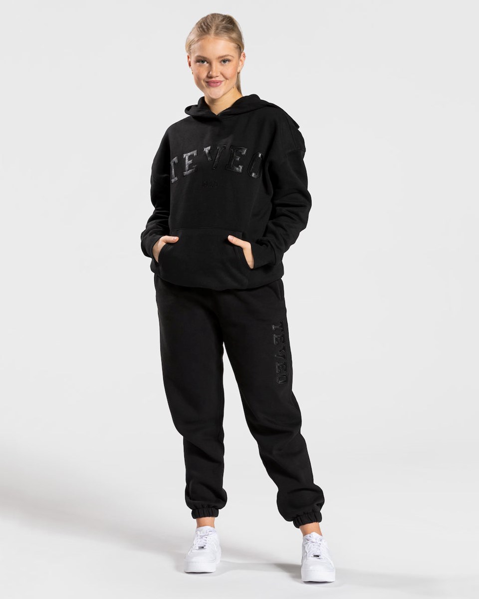 TEVEO College Oversized Jogger Schwarz | 014562PBV