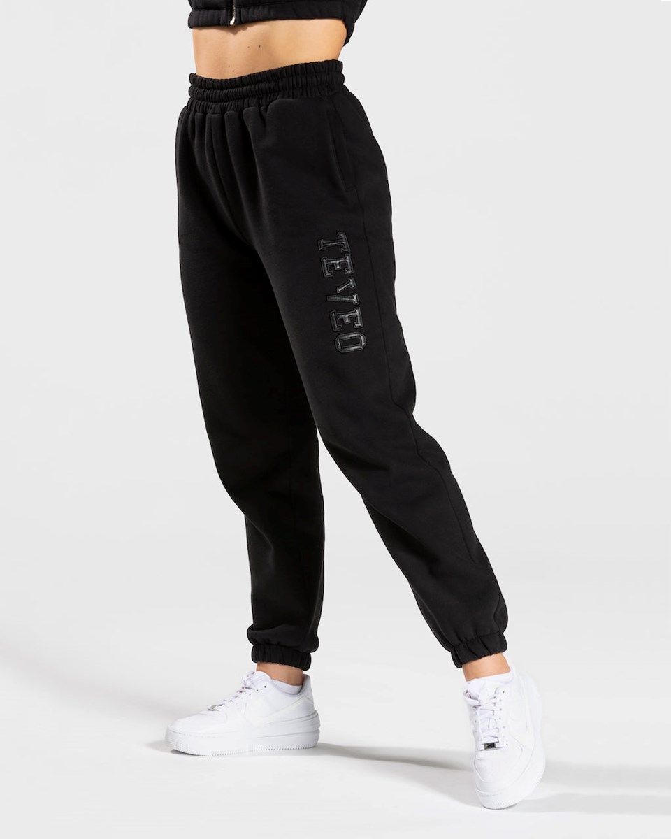 TEVEO College Oversized Jogger Schwarz | 014562PBV