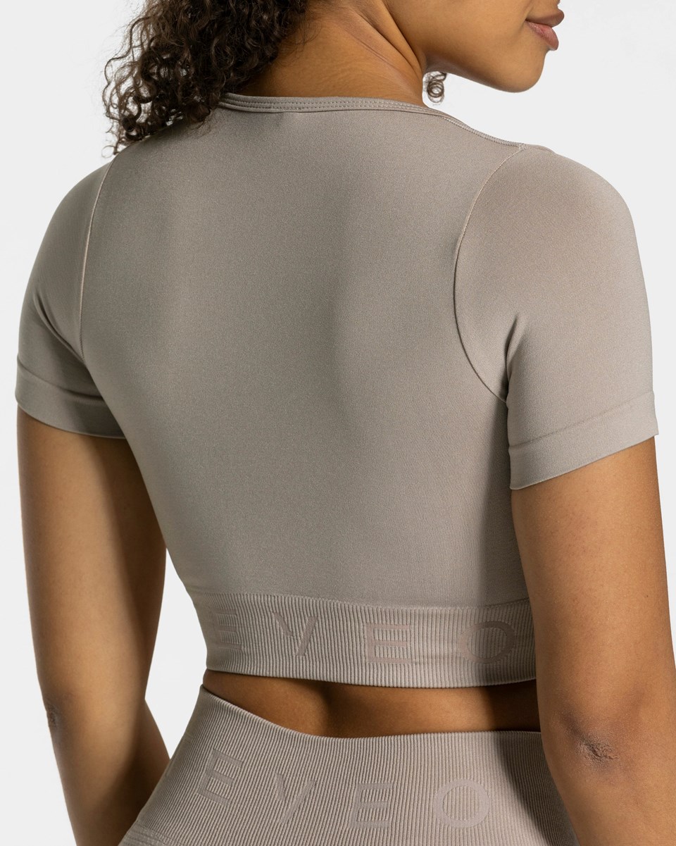 TEVEO Focus Crop Top Dust | 136728TMD