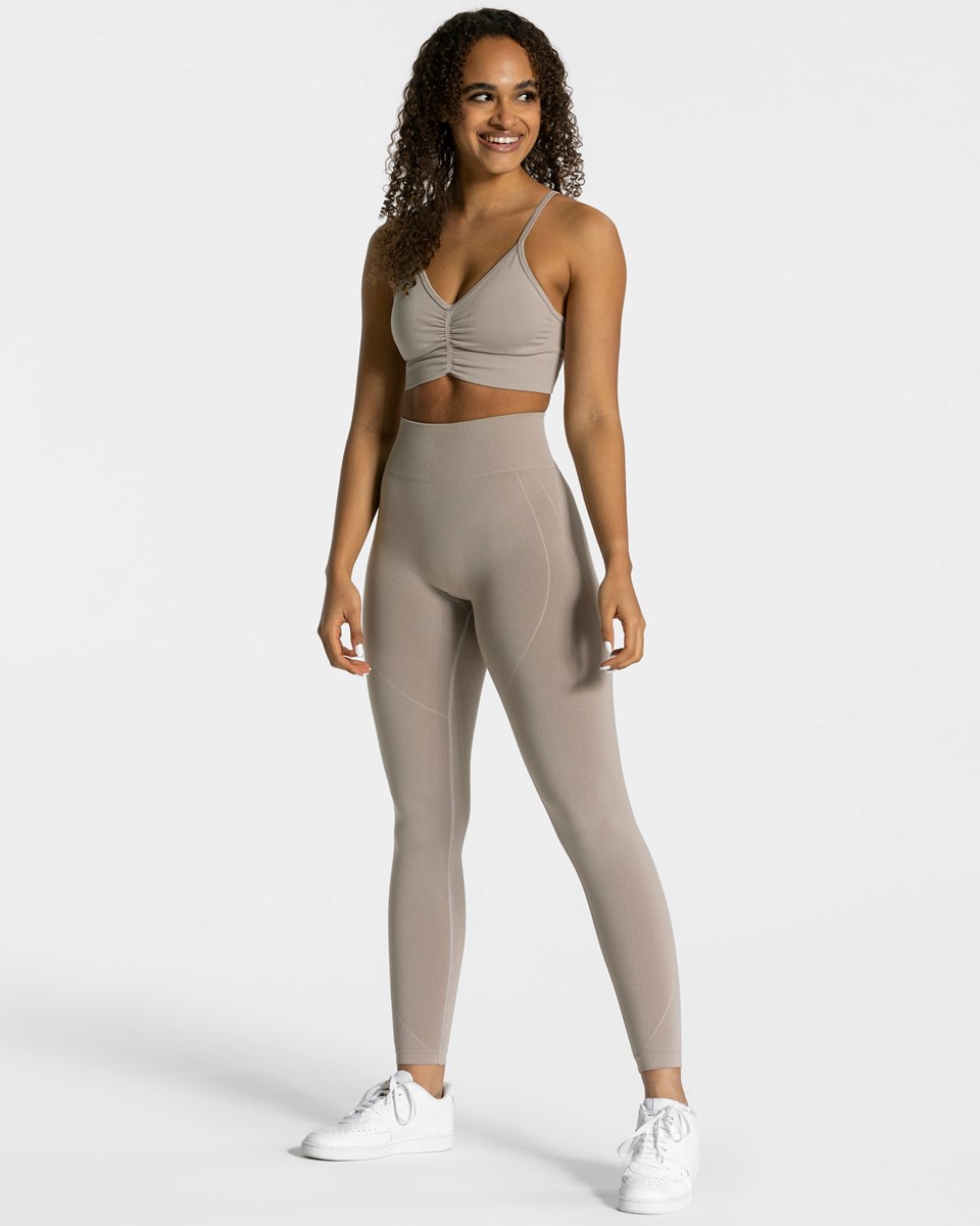 TEVEO Focus Scrunch Leggings Dust | 918246DZC