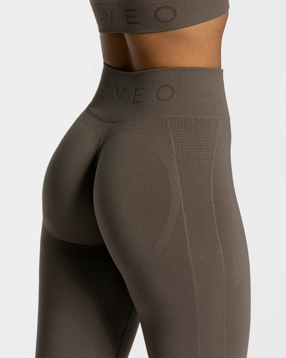 TEVEO Focus Scrunch Leggings Taupe | 218695GTH