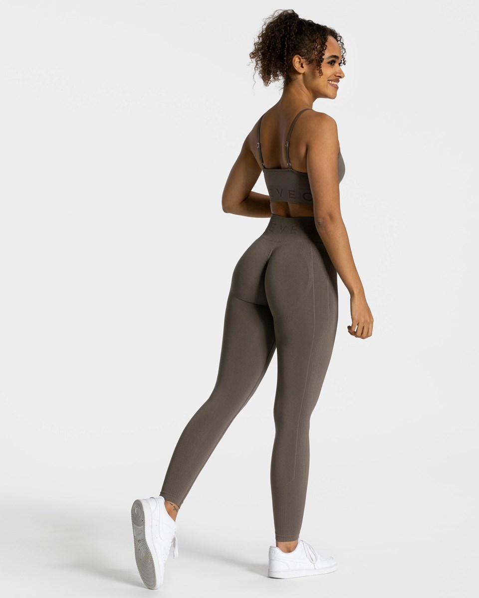 TEVEO Focus Scrunch Leggings Taupe | 218695GTH