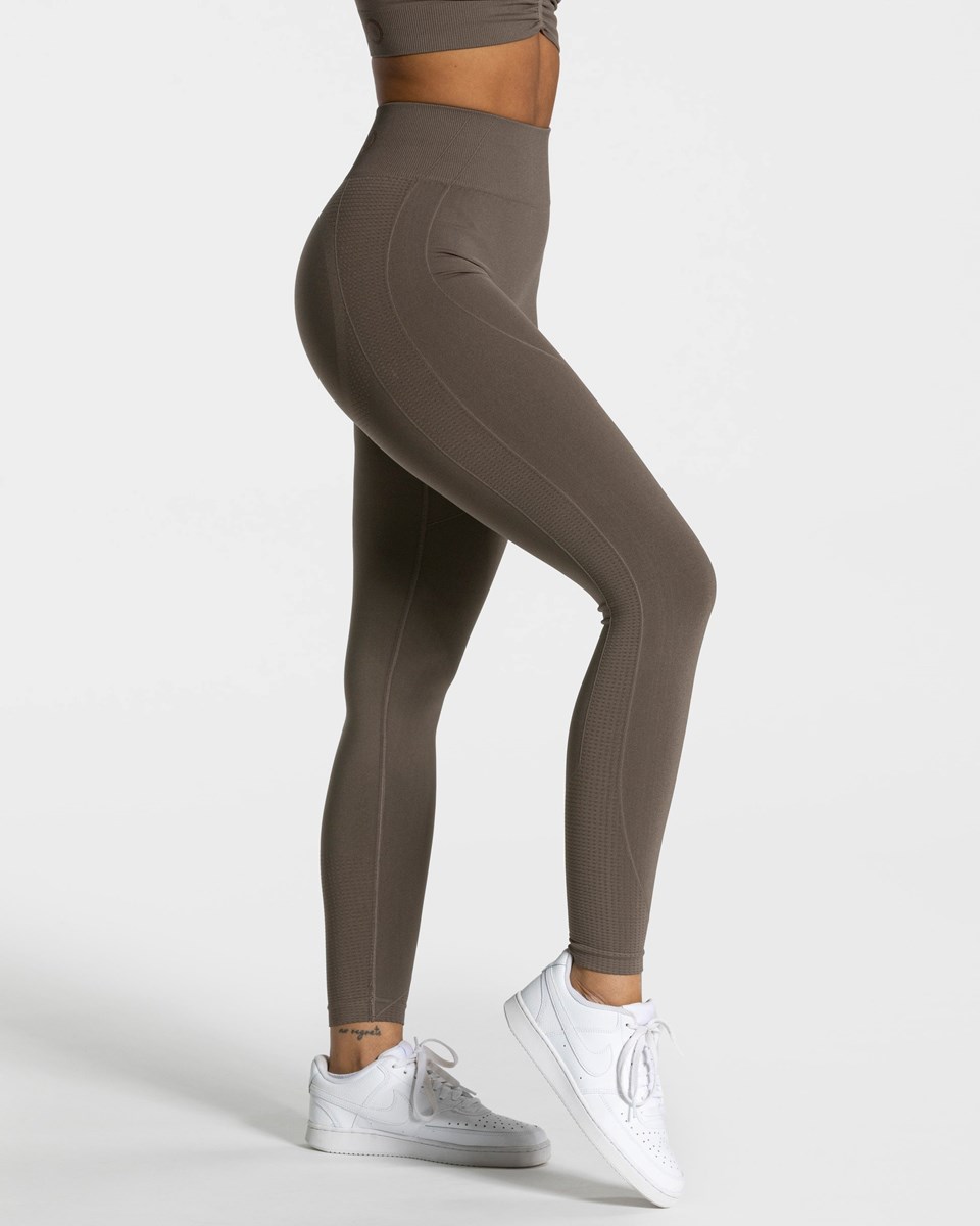 TEVEO Focus Scrunch Leggings Taupe | 218695GTH