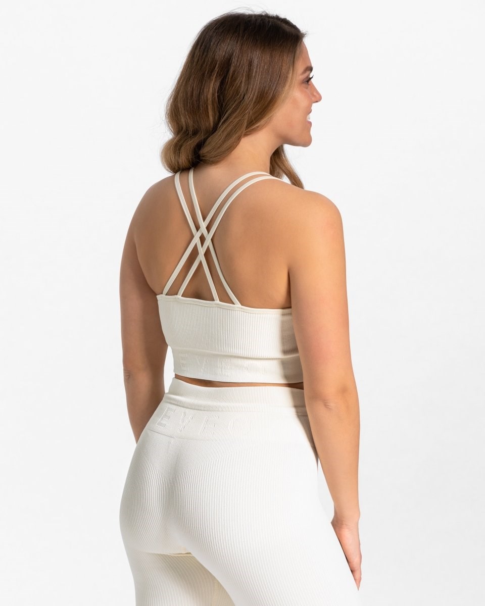TEVEO Gerippt BH Ivory | 159380CWU