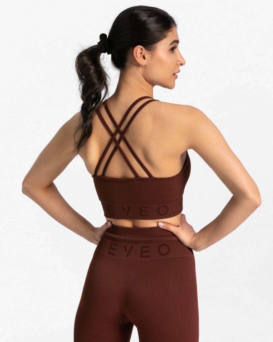 TEVEO Gerippt BH Mahagoni | 347529VBX
