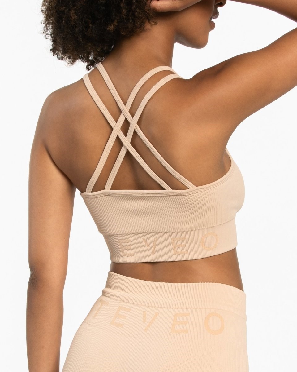 TEVEO Gerippt BH Nude | 781405FWS