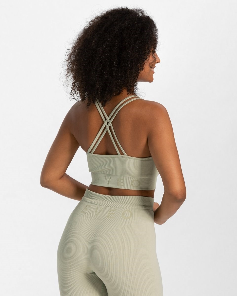 TEVEO Gerippt BH Salbei | 604289YHU