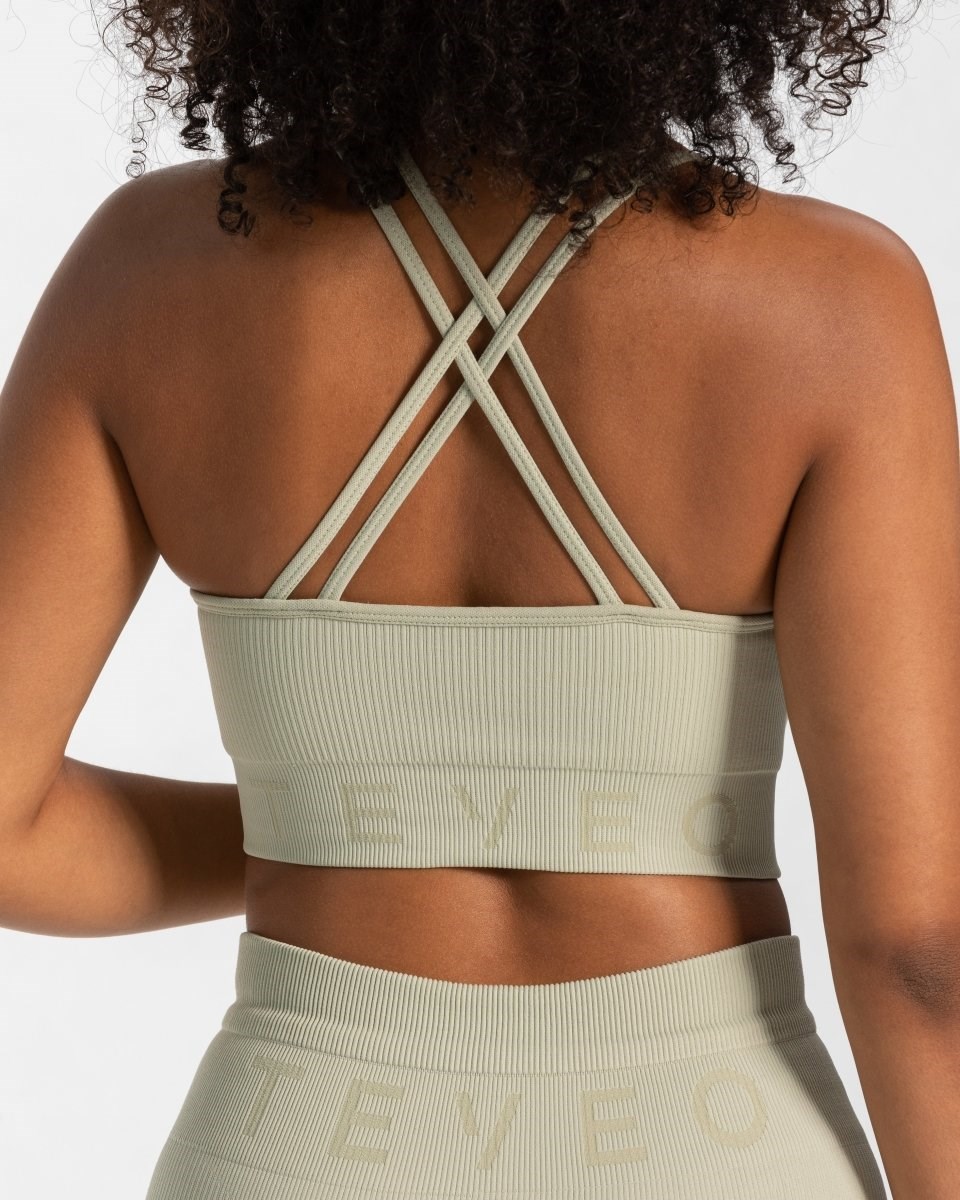 TEVEO Gerippt BH Salbei | 604289YHU