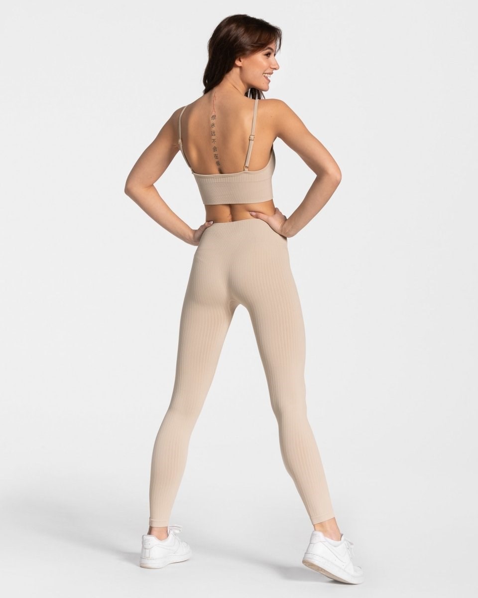 TEVEO Golden Leggings Beige | 829041BEG