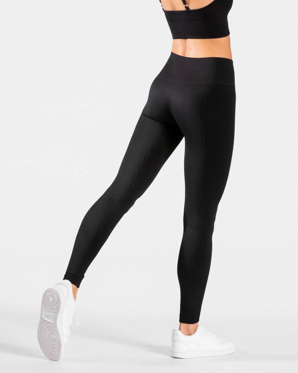 TEVEO Golden Leggings Schwarz | 145862KMC