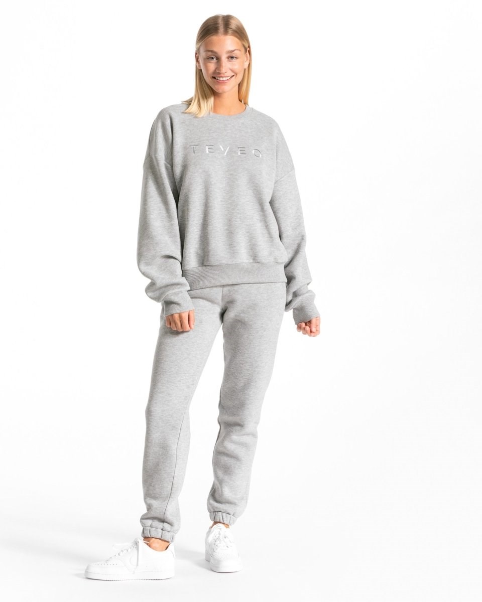 TEVEO Iconic Oversized Jogger Gray | 489723JBZ