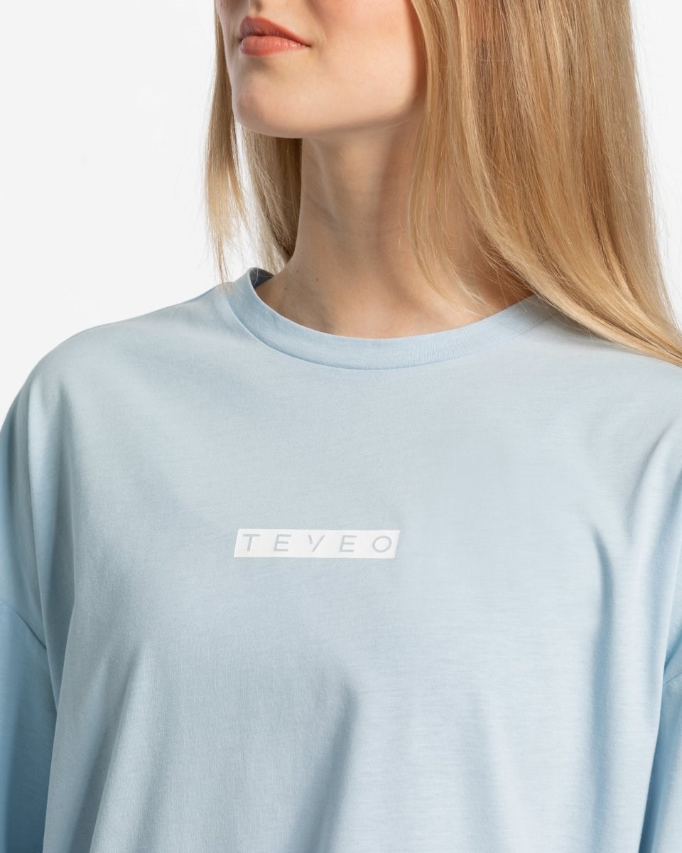 TEVEO Iconic Oversized T-Shirt Blau | 152760XHR