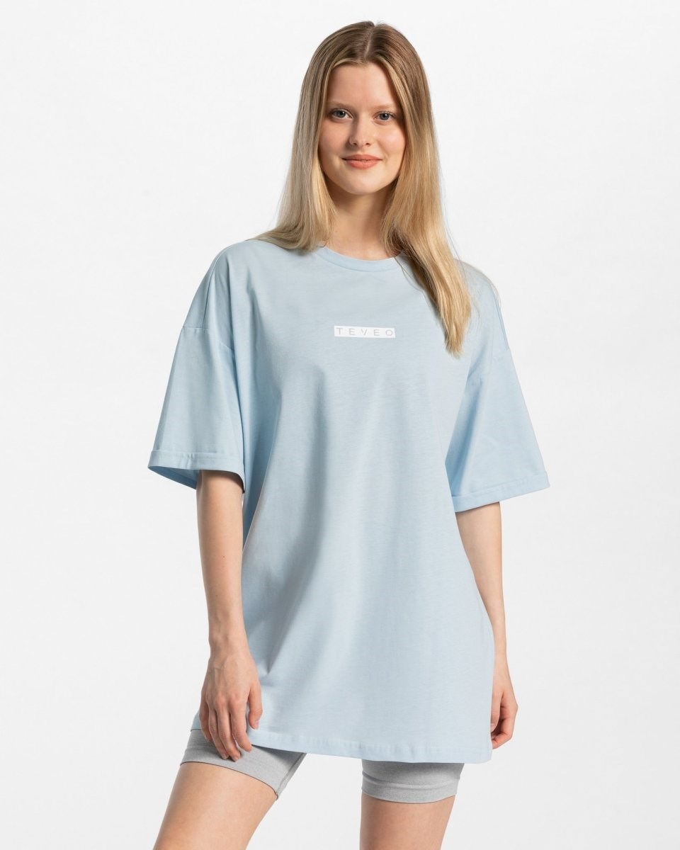 TEVEO Iconic Oversized T-Shirt Blau | 152760XHR