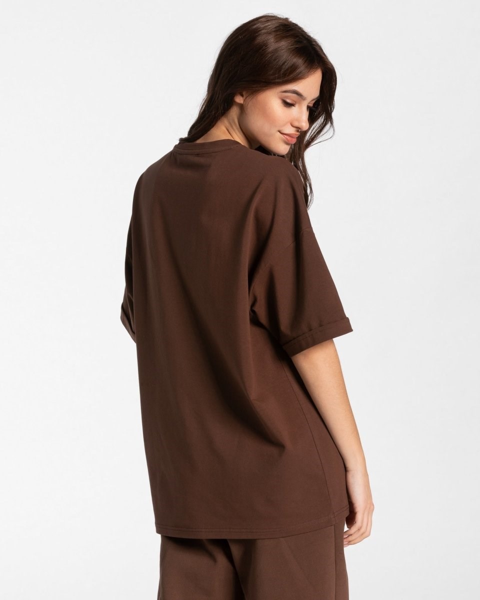 TEVEO Iconic Oversized T-Shirt Braun | 491783QOK