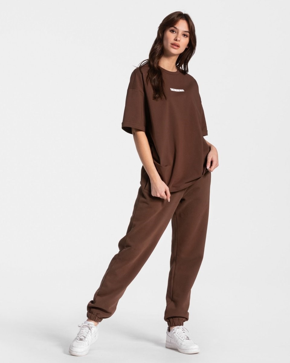 TEVEO Iconic Oversized T-Shirt Braun | 491783QOK