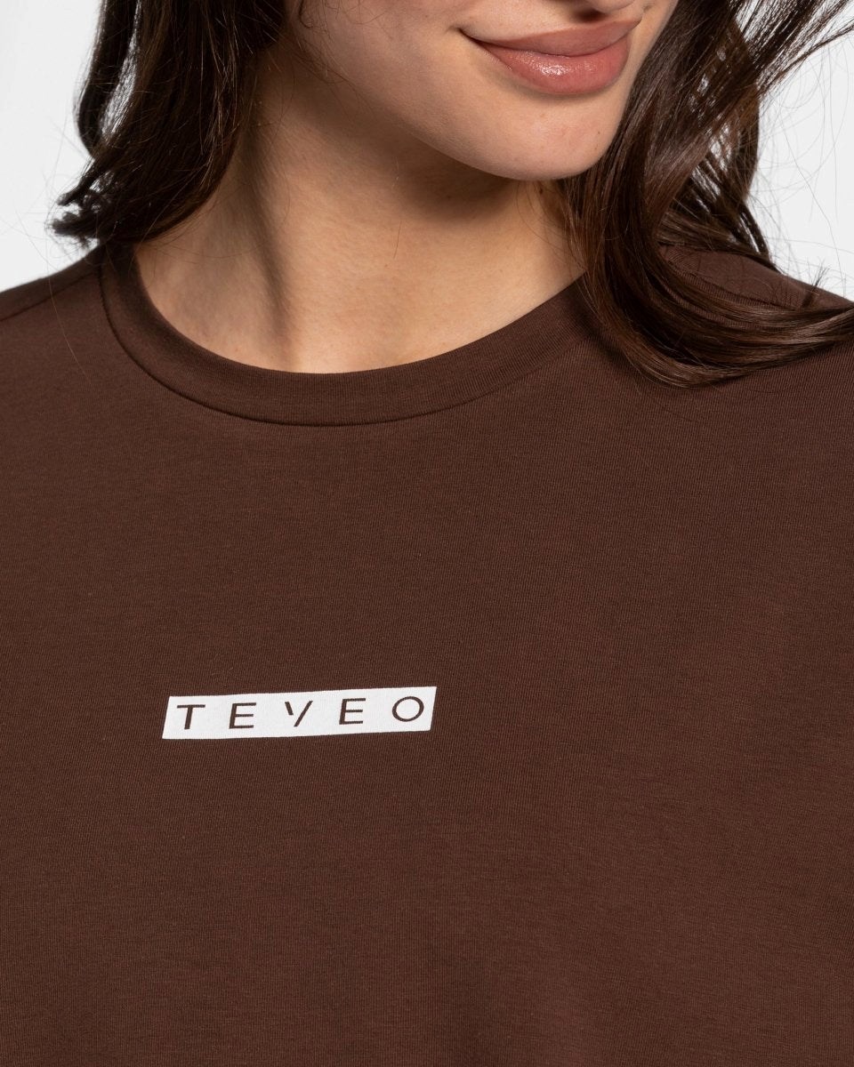 TEVEO Iconic Oversized T-Shirt Braun | 491783QOK