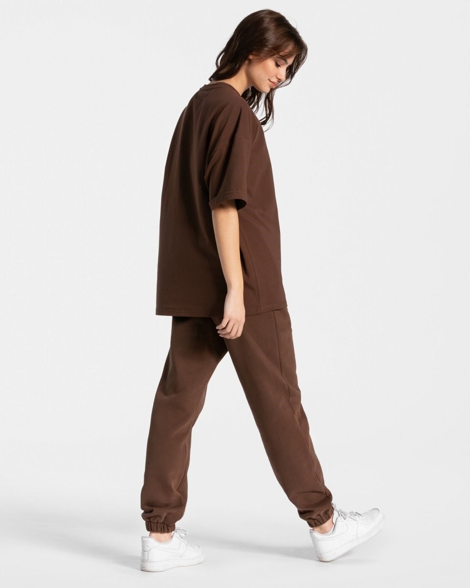 TEVEO Iconic Oversized T-Shirt Braun | 491783QOK