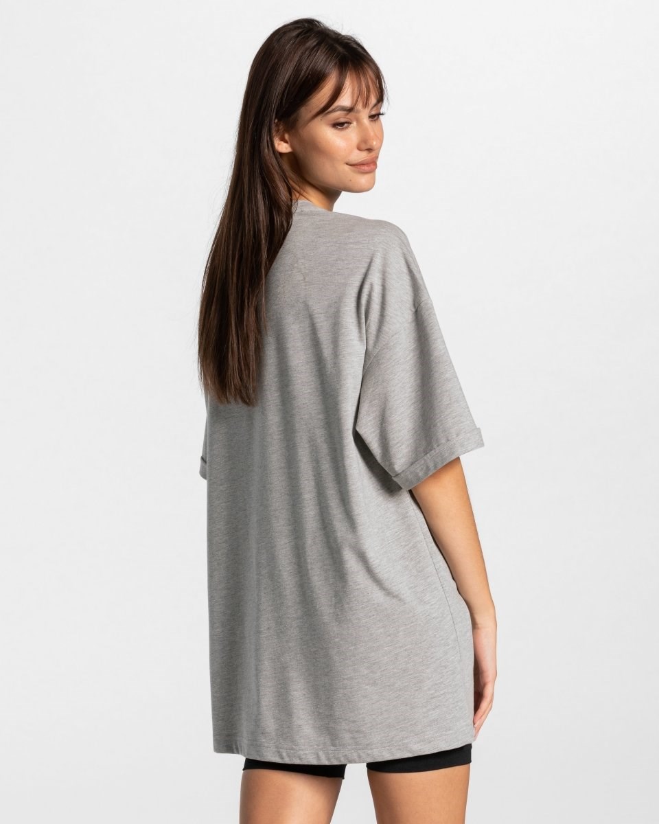 TEVEO Iconic Oversized T-Shirt Gray | 198436NXM