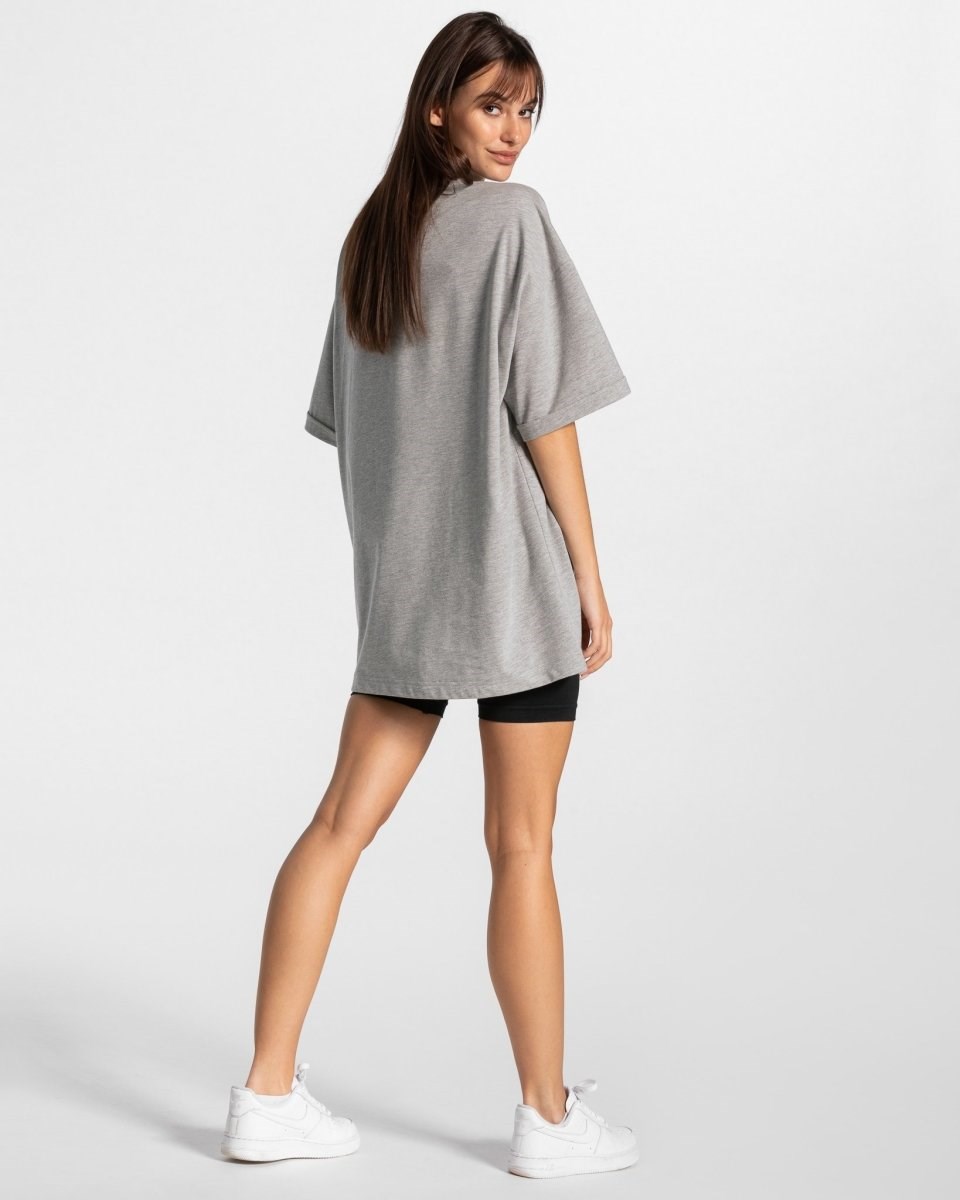 TEVEO Iconic Oversized T-Shirt Gray | 198436NXM