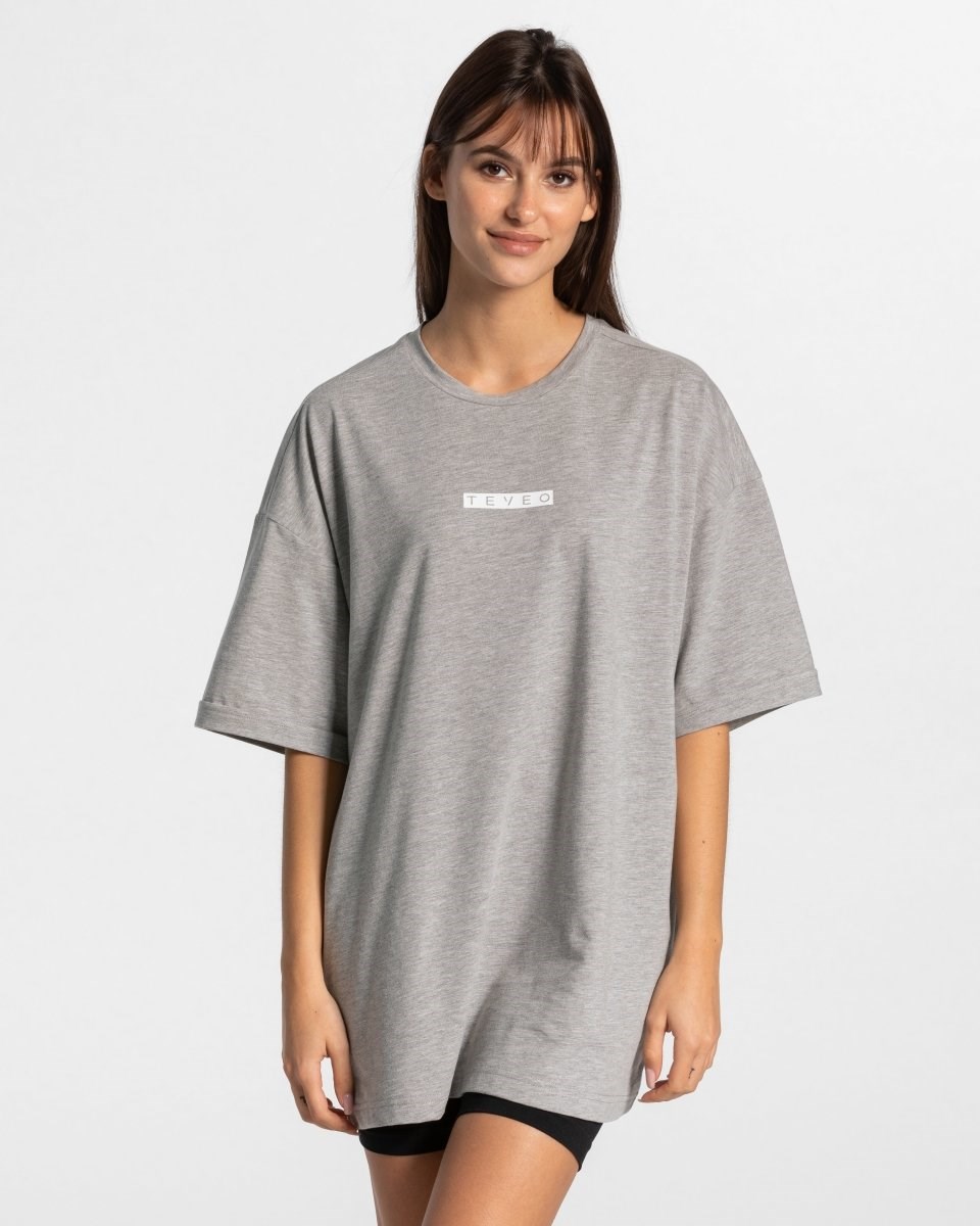 TEVEO Iconic Oversized T-Shirt Gray | 198436NXM