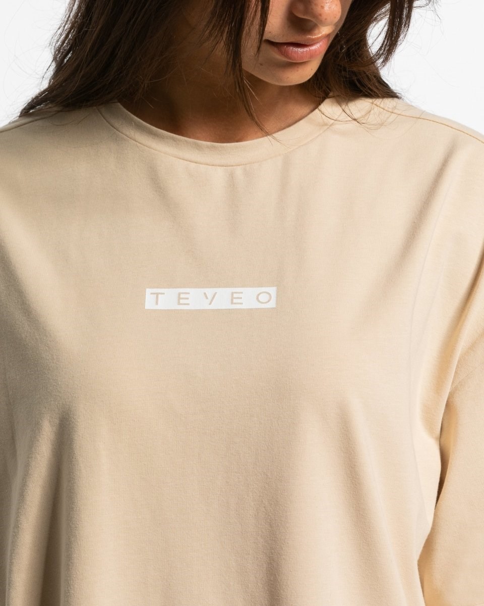 TEVEO Iconic Oversized T-Shirt Nude | 128064NOG