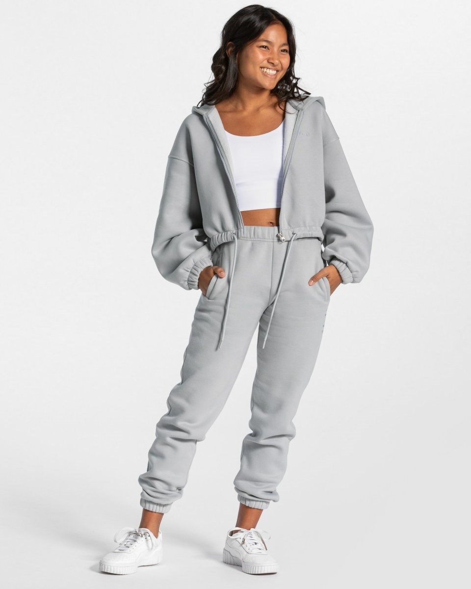 TEVEO Iconic Oversized Zip Hoodie Blau | 950746WDT