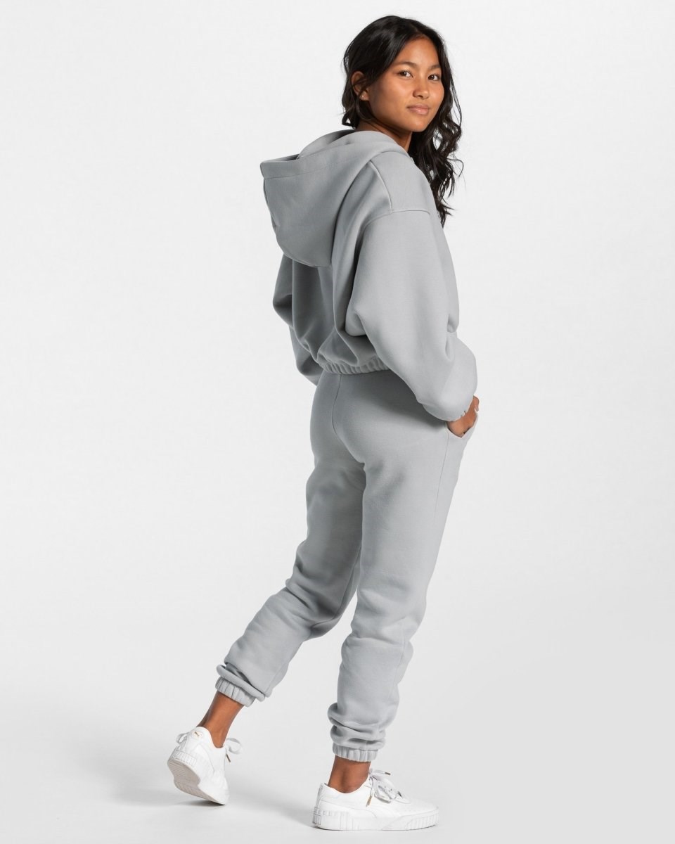 TEVEO Iconic Oversized Zip Hoodie Blau | 950746WDT