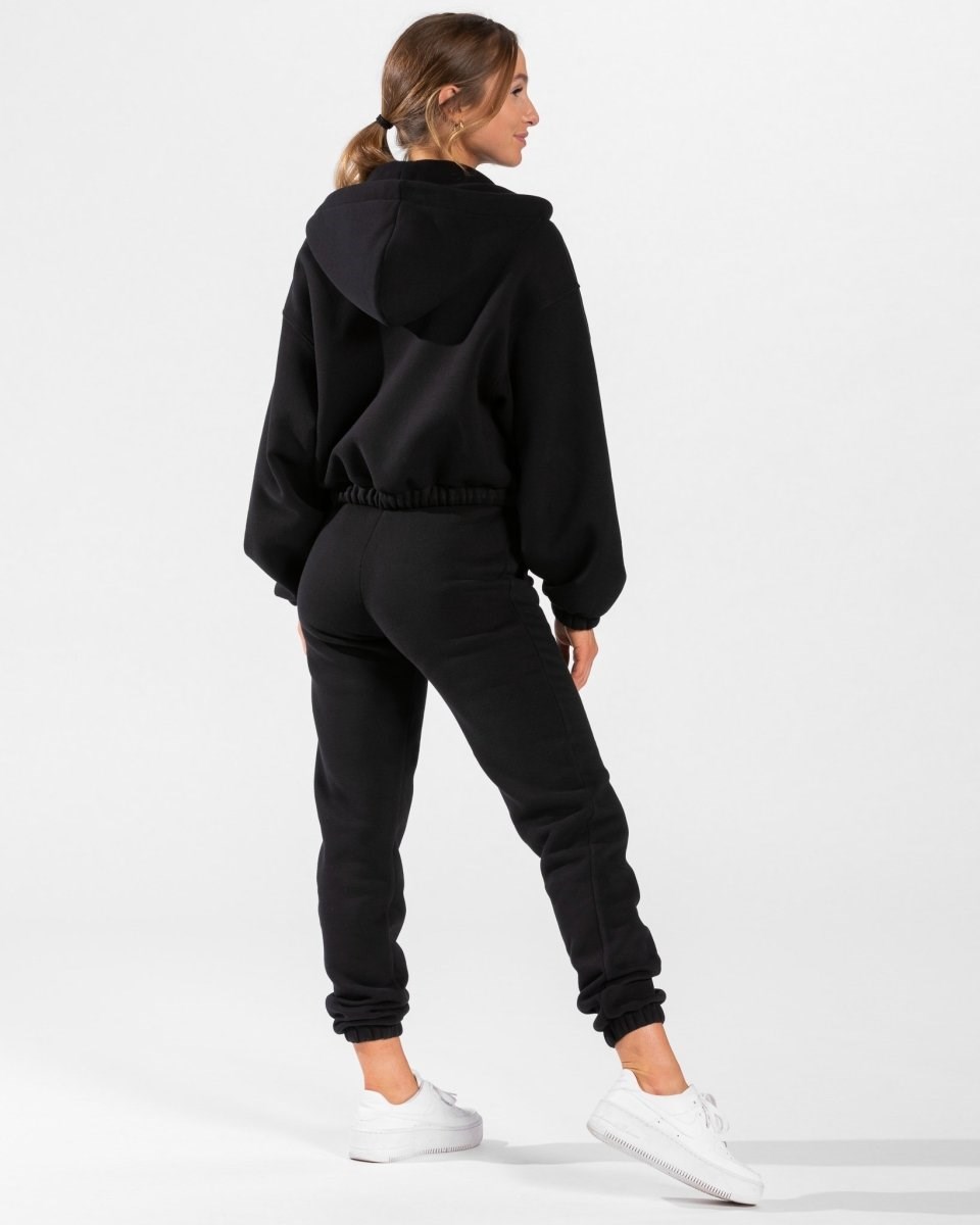 TEVEO Iconic Oversized Zip Hoodie Schwarz | 345906OFB
