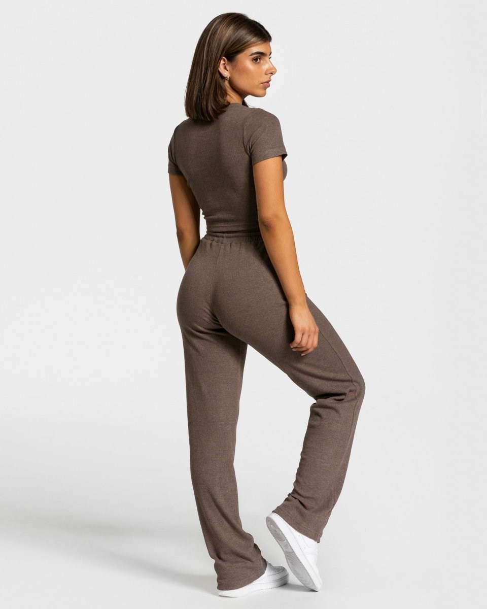 TEVEO Lounge Pants Dunkelbraun | 942680MPX