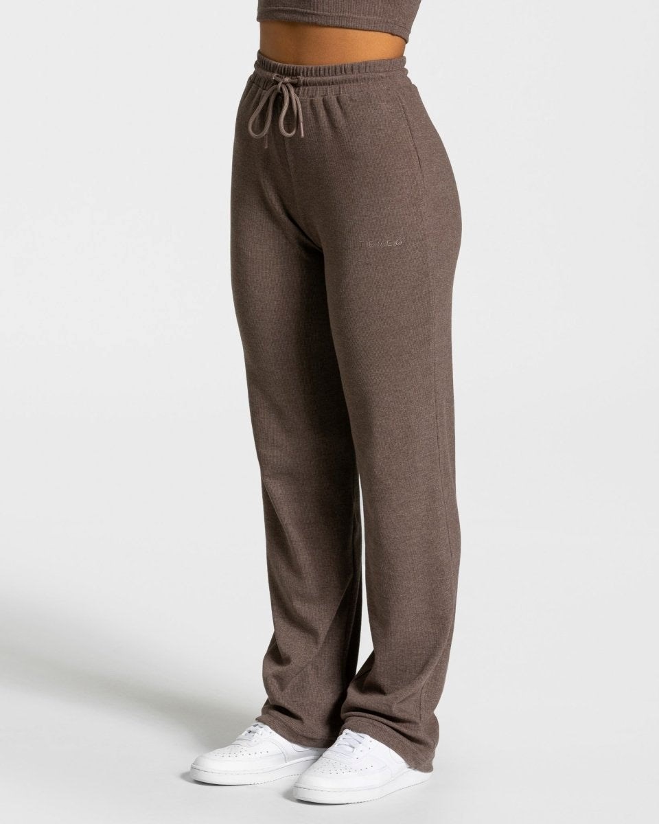 TEVEO Lounge Pants Dunkelbraun | 942680MPX