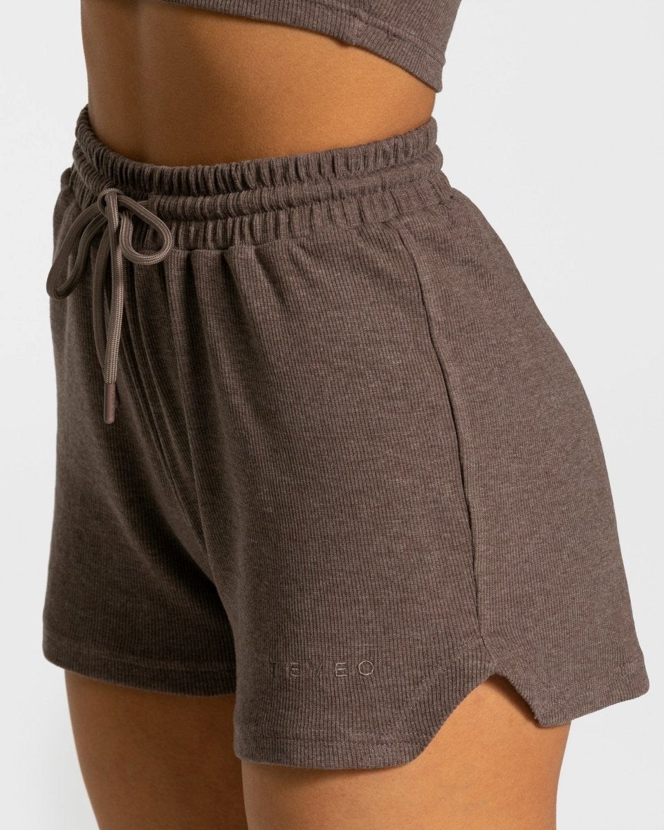 TEVEO Lounge Shorts Dunkelbraun | 389426BJG
