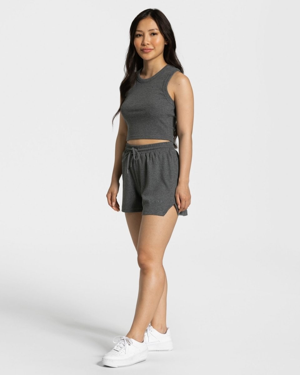 TEVEO Lounge Shorts Dunkelgrau | 604792AKP