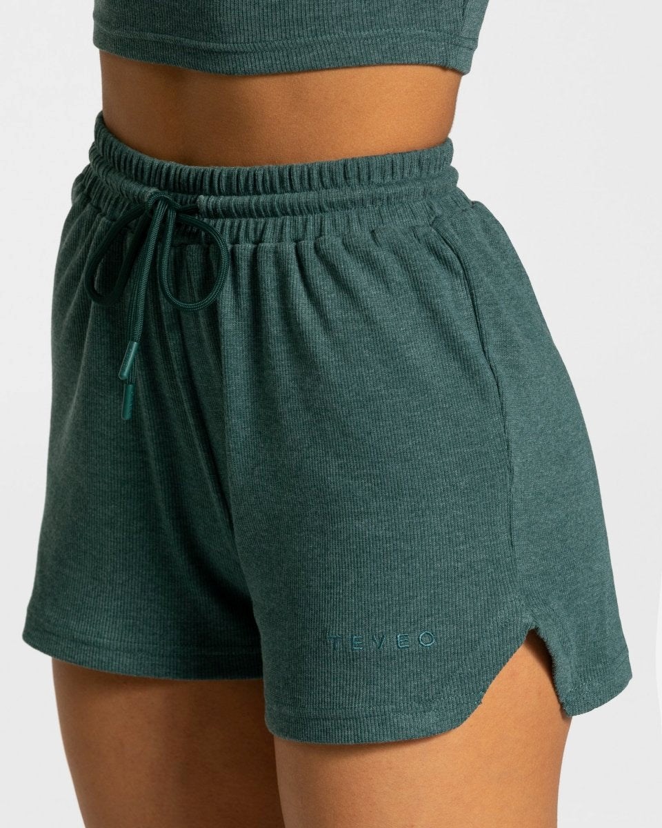 TEVEO Lounge Shorts Dunkelgrün | 129487UYN