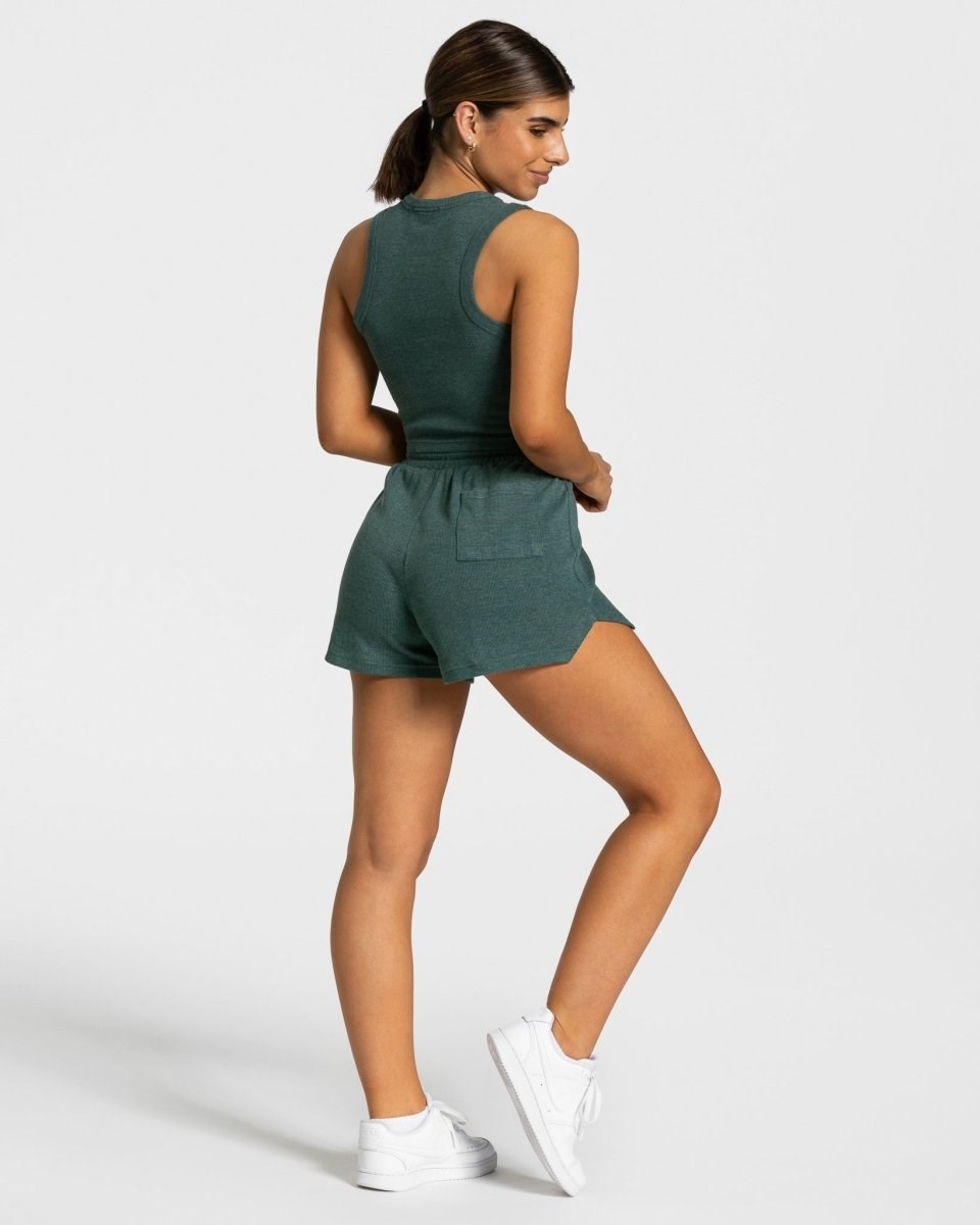 TEVEO Lounge Shorts Dunkelgrün | 129487UYN