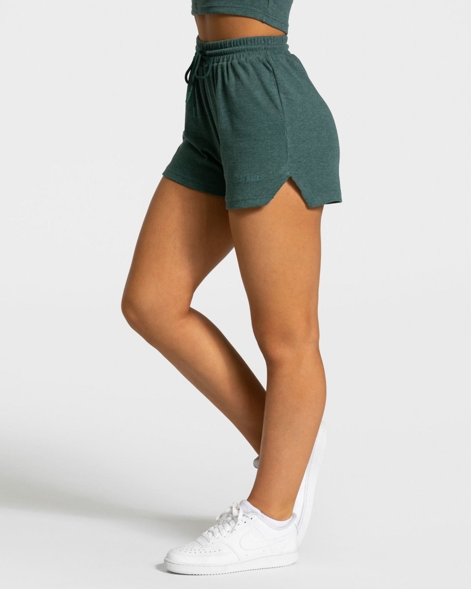 TEVEO Lounge Shorts Dunkelgrün | 129487UYN