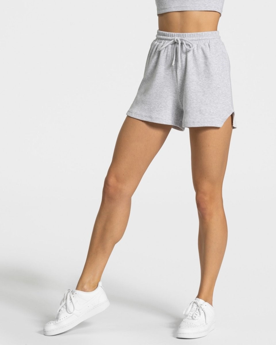 TEVEO Lounge Shorts Hellgrau | 596372WDS